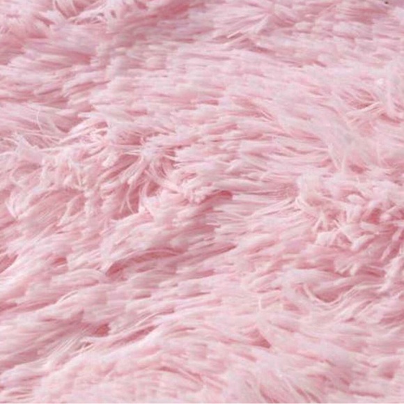 Rug - 4ft Round Pink Rug Carpet - Baby Nursery - Playroom - Fur Babies - Picture 3 of 5